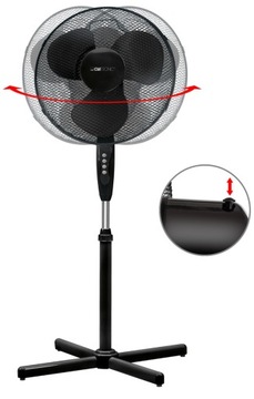 ВЕНТИЛЯТОР НАПОЛЬНЫЙ, СТОЯЩИЙ, ВРАЩАЮЩИЙСЯ, МОЩНЫЙ, ТИХИЙ ПОТОК, 40см