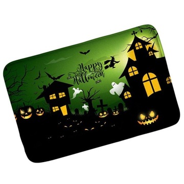 Zielony dywanik wejściowy na wycieraczkę Halloween