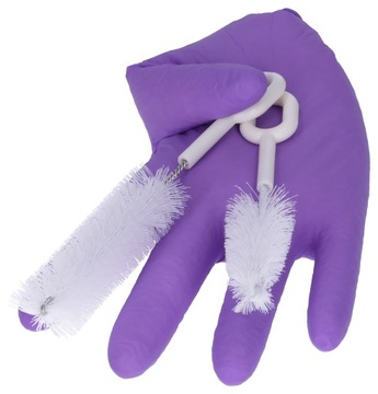 Набор ершиков - ершик для мытья бутылочек и сосок БЕЛЫЙ, набор х2