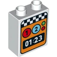 LS NOWE LEGO DUPLO TEMATYCZNY 1x2x2 ZEGAR LICZNIK ZEGAREK