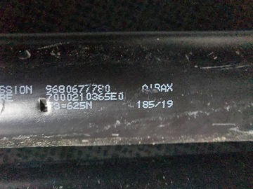 OPEL COMBO E VZPĚRY/TLAKOVAČE ZADNÍ KRYT 9680677780