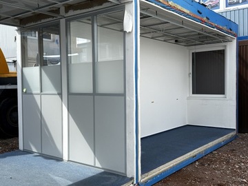 KONTENER BIUROWY SOCJALNY MIESZKALNY RZESTRONNE POKOJE + KORYTARZ - 37 m2