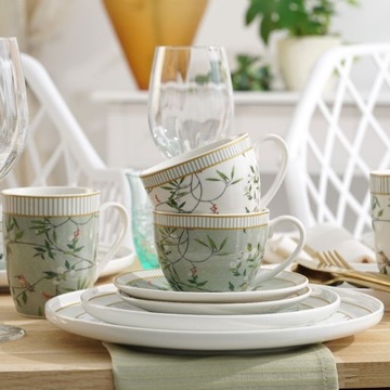 Filiżanka ze spodkiem 240 ml NORIKO WHITE VILLA ITALIA