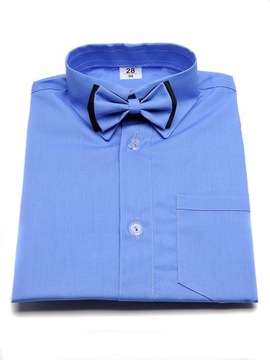 БЕЛАЯ РУБАШКА ДЛЯ МАЛЬЧИКОВ С ДЛИННЫМ РУКАВОМ И ГАЛСТКОМ-БАБОЧКОЙ 134 GALA FORM