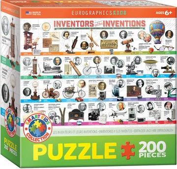 Puzzle 100 Smartkids Inventors 6200-0724 /Literack