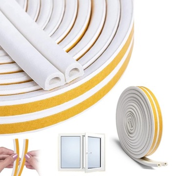 USZCZELKA DO DRZWI OKNA SAMOPRZYLEPNA 20M BIAŁY