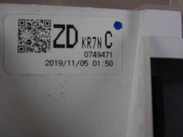 MAZDA 6 GJ GL 2.2 DIESEL 2019 PŘÍSTROJOVÁ DESKA KR7NC KR7N55430