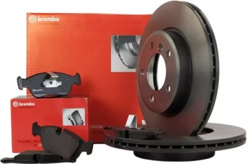 BREMBO TARCZE + BREMBO KLOCKI PRZÓD BMW E46 Z3 Z4