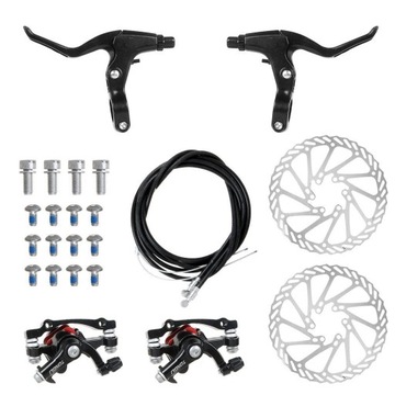 КОМПЛЕКТ ГИДРАВЛИЧЕСКИХ ДИСКОВЫХ ТОРМОЗОВ, ПЕРЕДНЯЯ И ЗАДНЯЯ ЧАСТЬ ВЕЛОСИПЕДА, С ВИНТАМИ