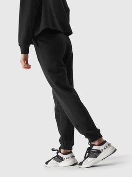 SPODNIE DRESOWE DAMSKIE 4F SPORTOWE DRESY BAWEŁNIANE Z KIESZENIAMI AW240819