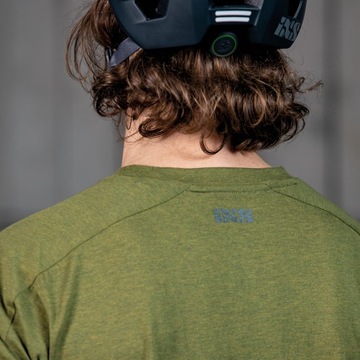 Мужская велосипедная майка iXS Flow Tech Olive