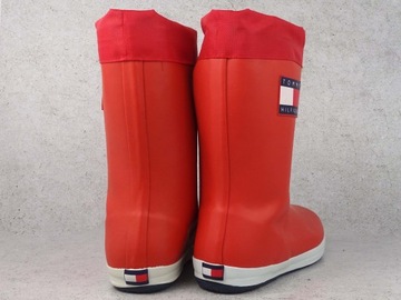 TOMMY HILFIGER KALOSZE BUTY DAMSKIE CZERWONE