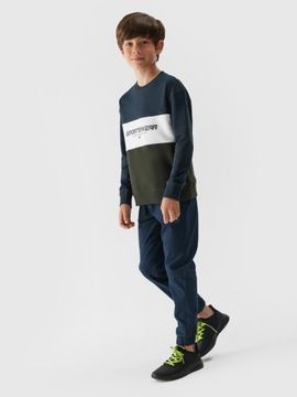 4F BLUZA CHŁOPIĘCA DRESOWA SPORTOWA NIEROZPINANA
