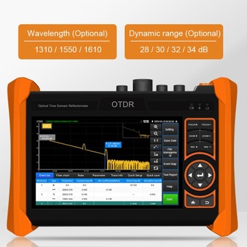 ТЕСТЕР CCTV Touch IPS 5,4 дюйма OTDR test 1310/1550