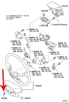 OE TOYOTA ZAŚLEPKA TEMPOMATU AVENSIS T27 08-15