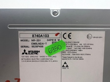 RADIO NAVI NAWIGACJA MITSUBISHI OUTLANDER III 3 8740A103