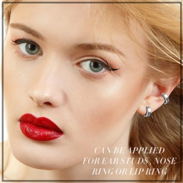 10 пар магнитных сережек из нержавеющей стали без пирсинга, висячие крестики