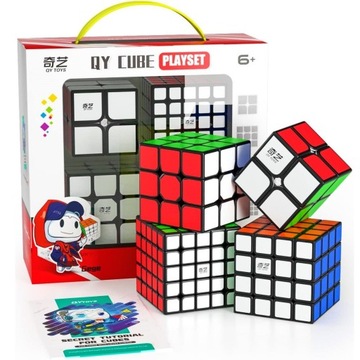 Kostka do układanka logiczna 2x2 3x3 4x4 5x5 zestaw + Podstawka do kostki