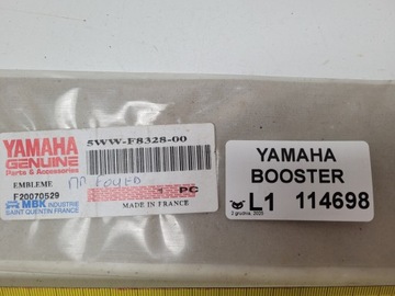 ЭМБЛЕМА БУСТЕРА YAMAHA CW50 16см ОРИГИНАЛЬНАЯ НАКЛЕЙКА 5WW-F8328-00