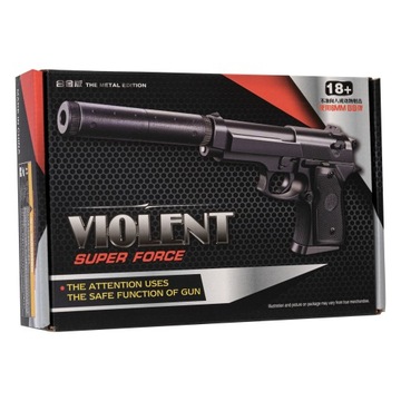 МЕТАЛЛИЧЕСКИЙ ПИСТОЛЕТ BERETTA 1000 ШАРОВ