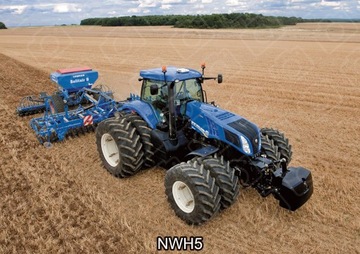 Вафли на торт TRAKTOR NEW HOLLAND Украшение День Рождения Сахарный принт