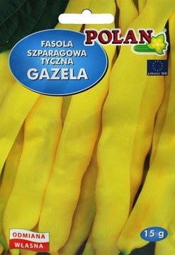 Fasola szparagowa tyczna Gazela wczesna nasiona 15g