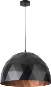 SIGMA Nowoczesna lampa LED DIAMENT L CZARNY/MIEDZIANY lampa wisząca LED