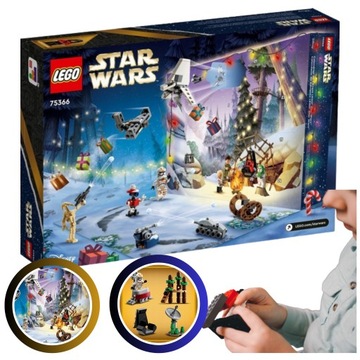 KALENDARZ ADWENTOWY LEGO STAR WARS GWIEZDNE WOJNY KLOCKI 2023 FIGURKA DUŻY