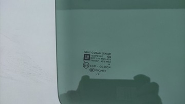 OPEL CORSA D E 5D SKLO (OKNO) DVEŘE TMAVÁ PRAVÝ ZADNÍ