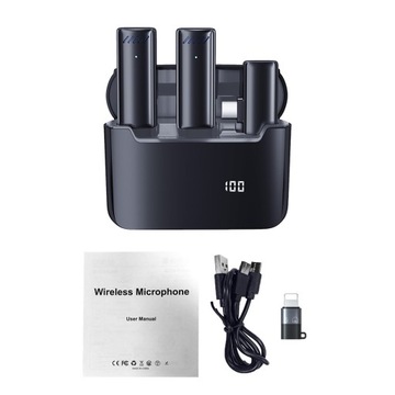 Мини-беспроводной петличный микрофон для мобильных устройств