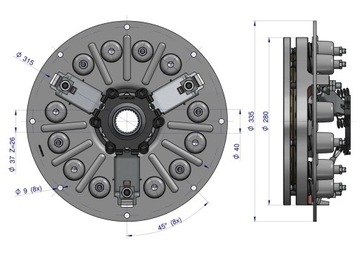 Комплект сцепления ст тип С-328 ОРИГИНАЛ УРСУС