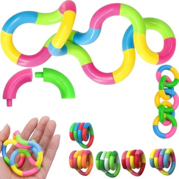 АНТИСТРЕССОВАЯ ИГРУШКА-ПАЗЗЛ КРЕАТИВНЫЕ БЛОКИ ЗМЕЯ Твист Антистресс Змея