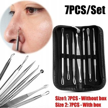 7Pcs Premium Blackhead Acne Comedone Pimple