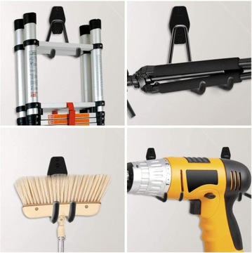 2 szt. haki garaowe, stalowe haki do przechowywan