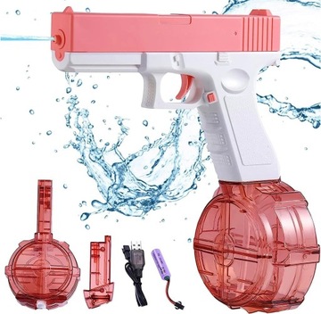 PISTOLET NA WODE ELEKTRYCZNY AUTOMATYCZNY GLOCK NA WODĘ DWA MAGAZYNKI