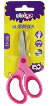 NOŻYCZKI SZKOLNE STRIGO 13CM RÓŻÓWE