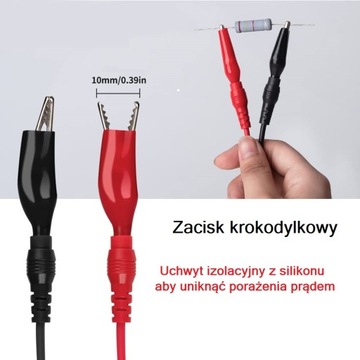 Кабели, измерительные провода для измерителя + комплект зажимов типа «крокодил»