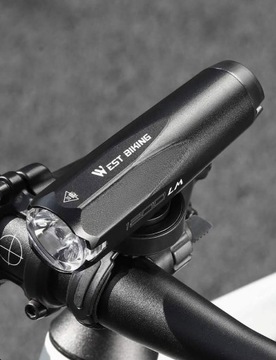 Lampka led do roweru rowerowa przednia WESTBIKING 1200 LUMEN