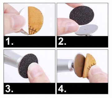 100 напильников PODODISC 15мм #120 + держатель