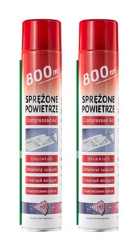 SPRĘŻONE POWIETRZE ZESTAW 2 x 800 ml