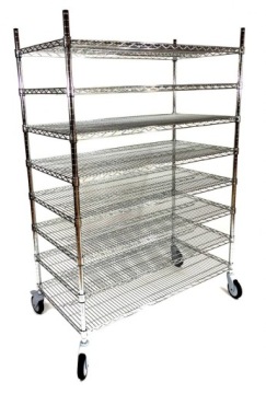 WÓZEK REGAŁ DO CHLEBA 122x61x175 CM 8 PÓŁEK