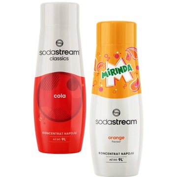 SODASTREAM Zestaw koncentratów COLA + MIRINDA