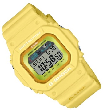 Żółty zegarek sportowy Casio G-Shock GLX-5600RT