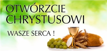 BOŻE CIAŁO 1x2m BANER DEKORACJA OZDOBA NA OŁTARZ