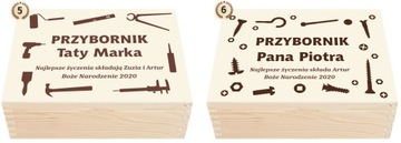 PREZENT NA ŚWIĘTA BOŻE NARODZENIE pudełko GRAWER