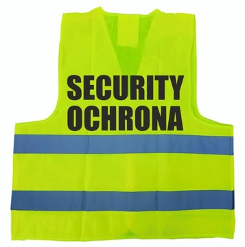 Kamizelka odblaskowa SECURITY OCHRONA żółta M