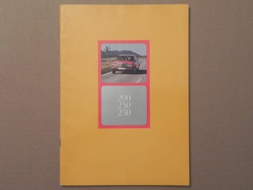 Prospekt - MERCEDES W123 SEDAN - 1975 r