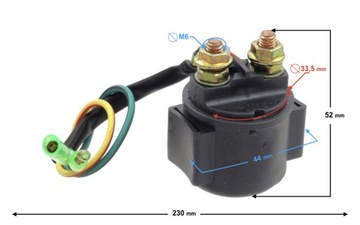 РЕЛЕ СТАРТЕРА для скутеров 4T РЕЗЬБА М6 2 ШТИФТА