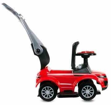 Коляска-коляска, ходунки с ручкой и зажимом Спортивная машина, красная.