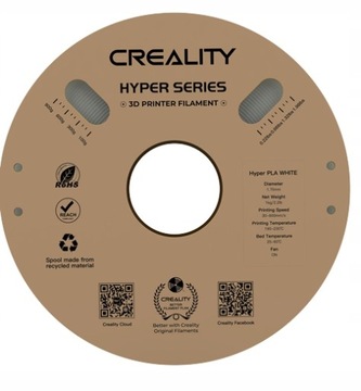 CREALITY HYPER SPEED PLA 1 КГ БЕЛЫЙ